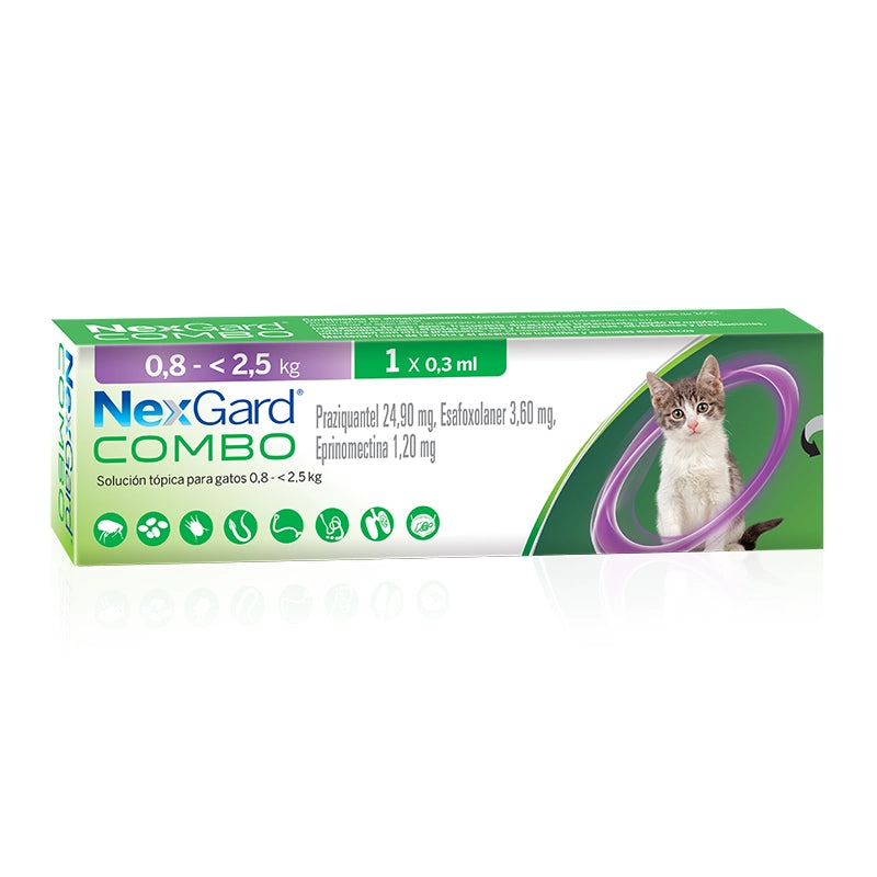 Nexgard Combo Gatos 0,8 a <2,5 Kg